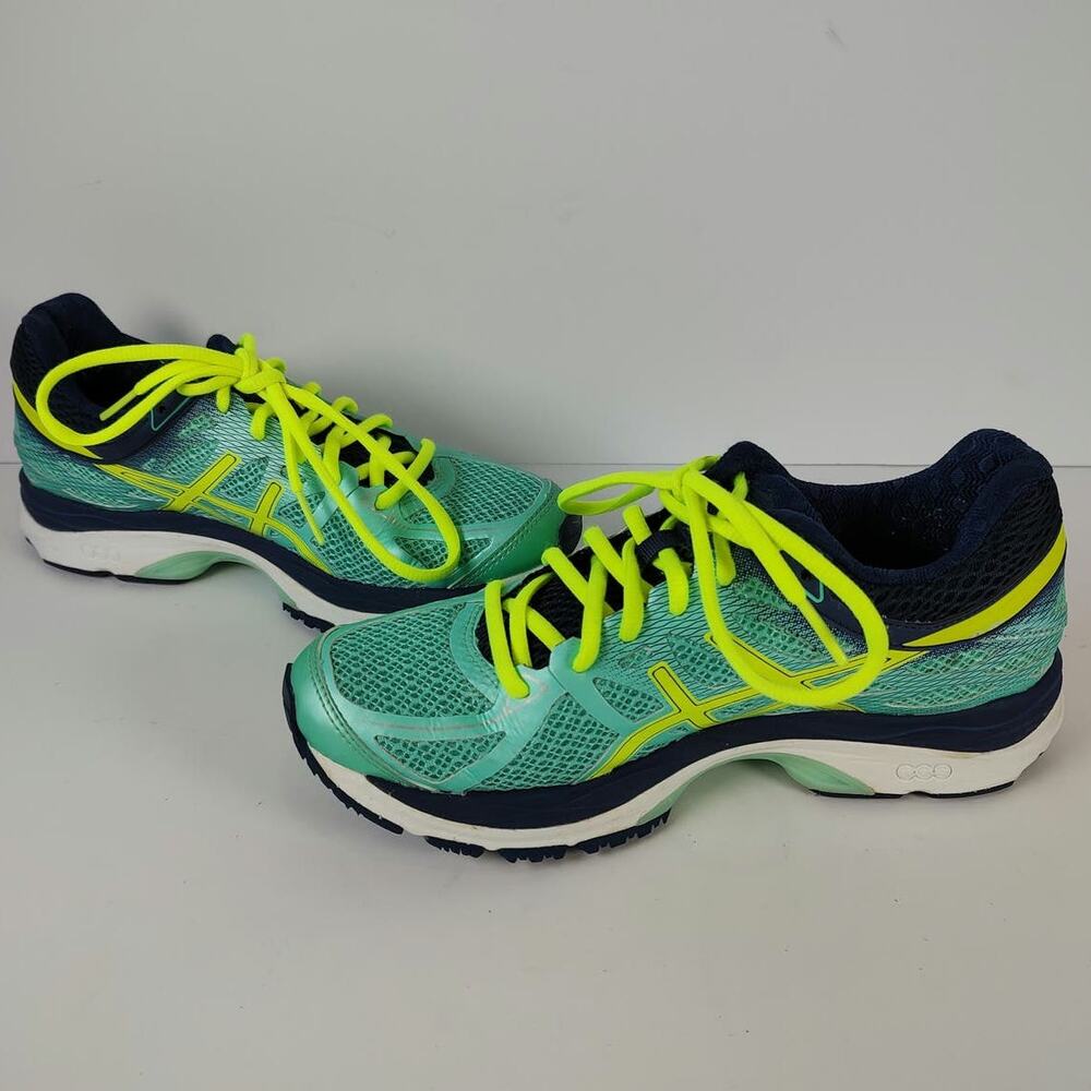 Asics Gel-Cumulus 17 mint green athletic running shoes womens 6 - Picture 4 of 8